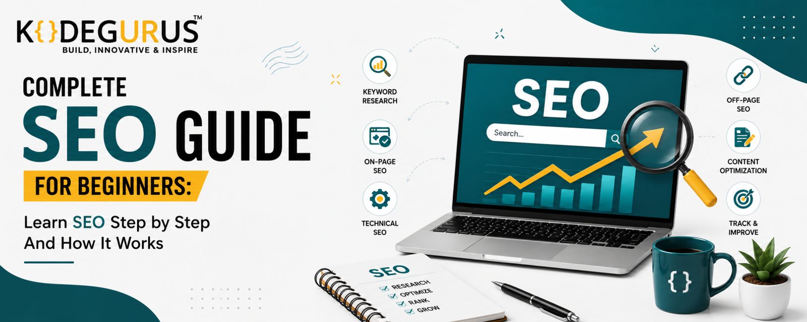 Step by Step SEO Guide for Beginners in 2026 -KodeGurus